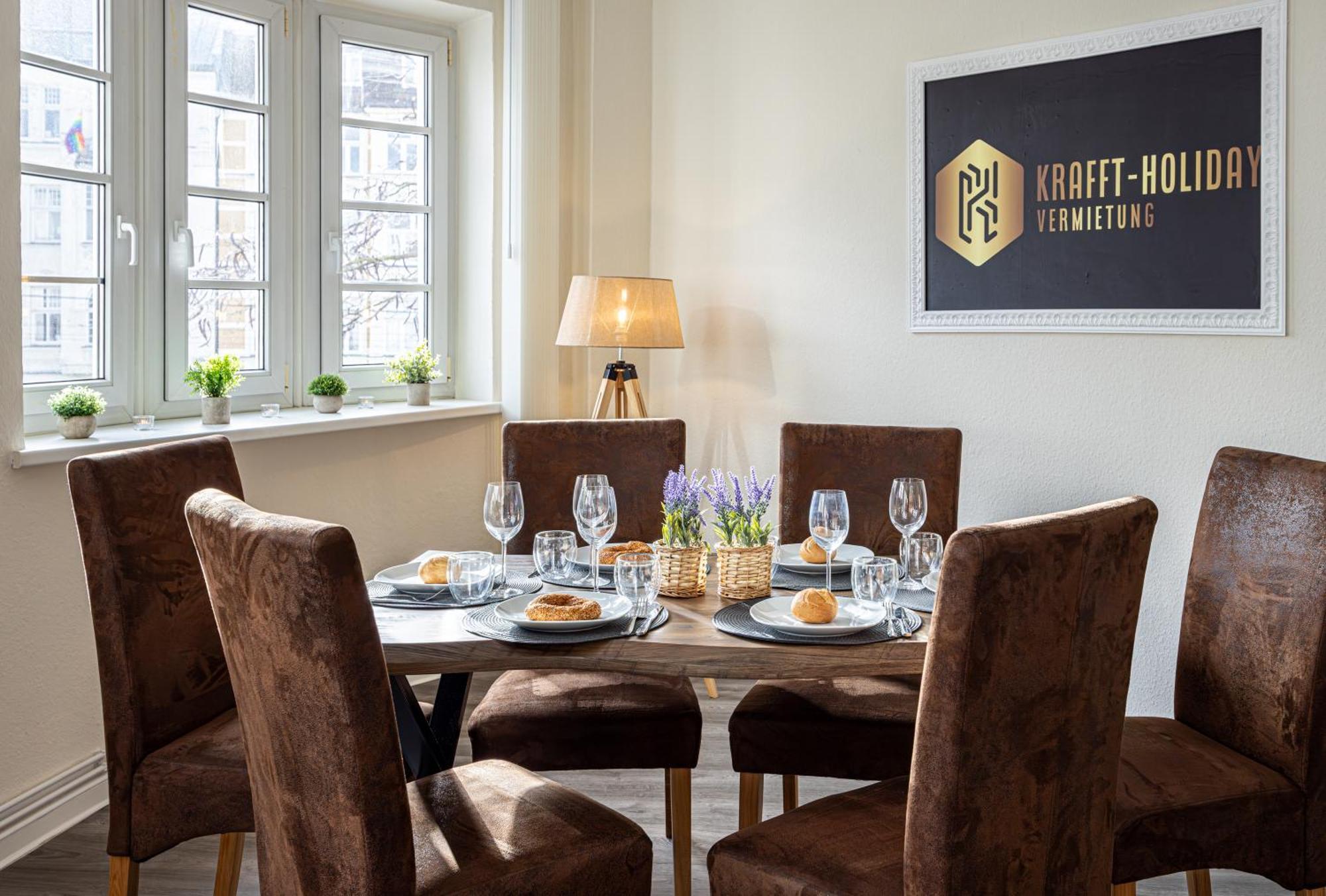 Luxus Sauna Balkon Küche Zentral Apartment Rostock